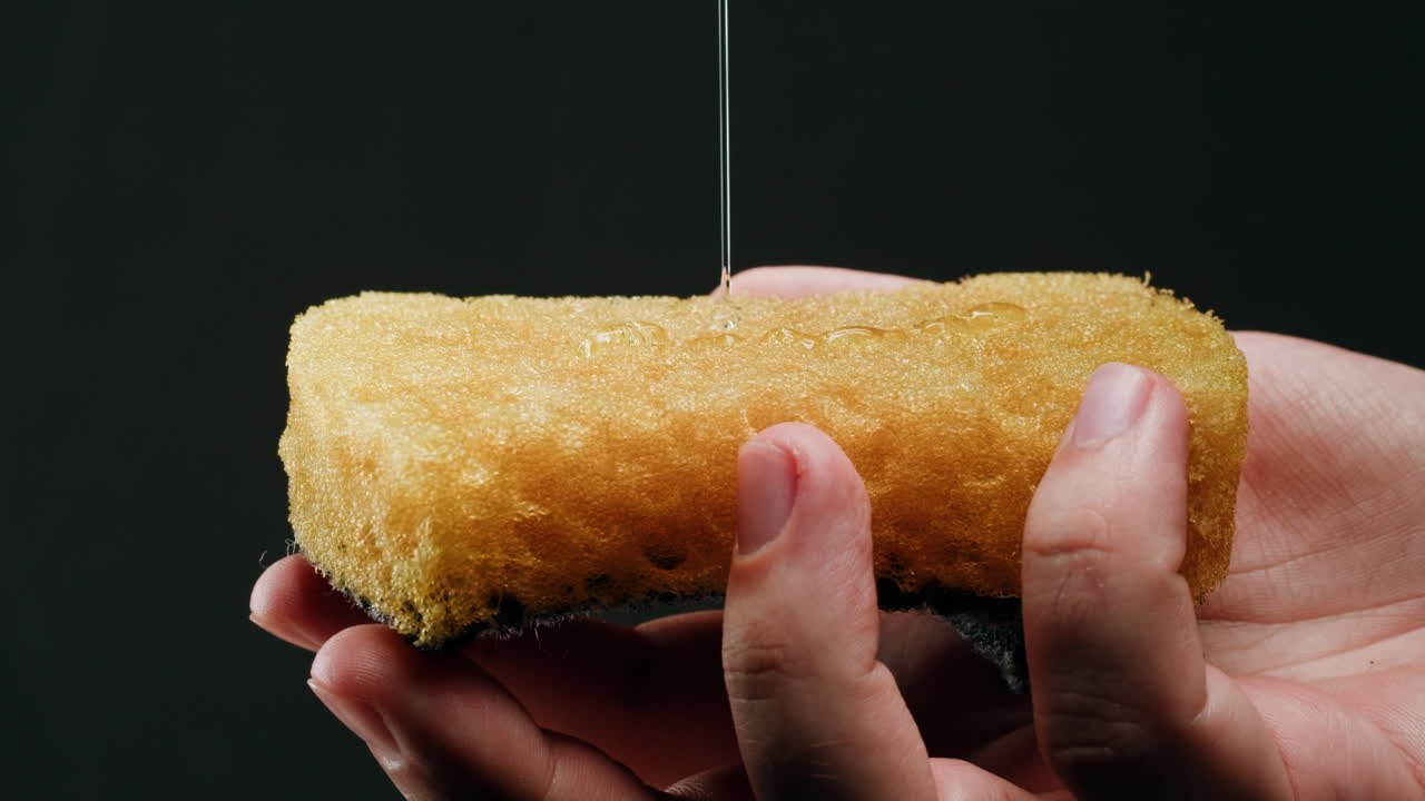 Cleaning Sponge with Liquid