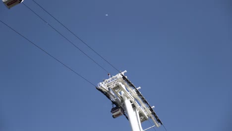 cable car system against a clear sky