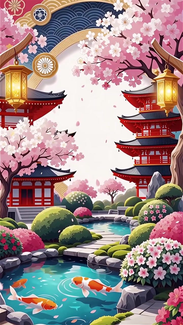 Sfondo Animato Cultura Giapponese 4K