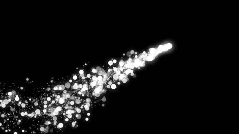 금빛 효과: 밝은 반이는 입자의 비행 (bokeh)