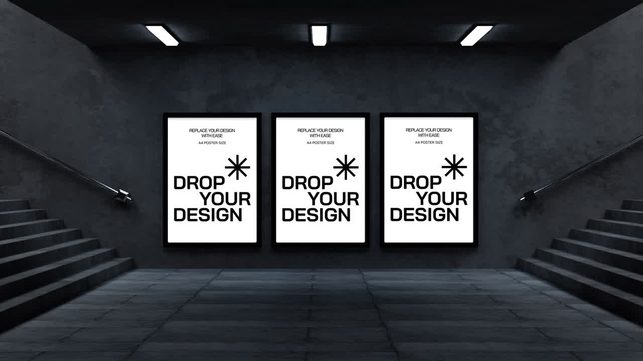 maqueta de pantalla de cartelera