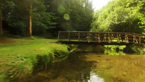 drone footage of peaceful countryside