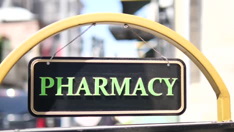 señal de farmacia