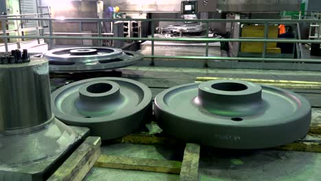 workpiece processing on turning-and-boring lathe