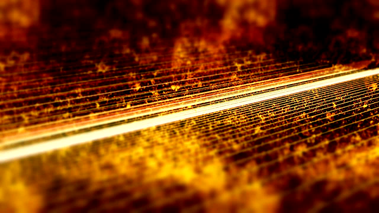 абстрактные теплые оранжевые линии луча движения видео фон