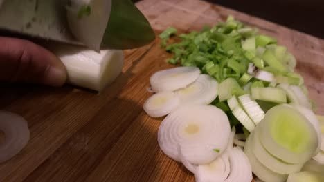 cutting asparagus in litlle part