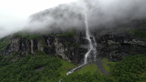 High-cloud-waterfall-in-Norway