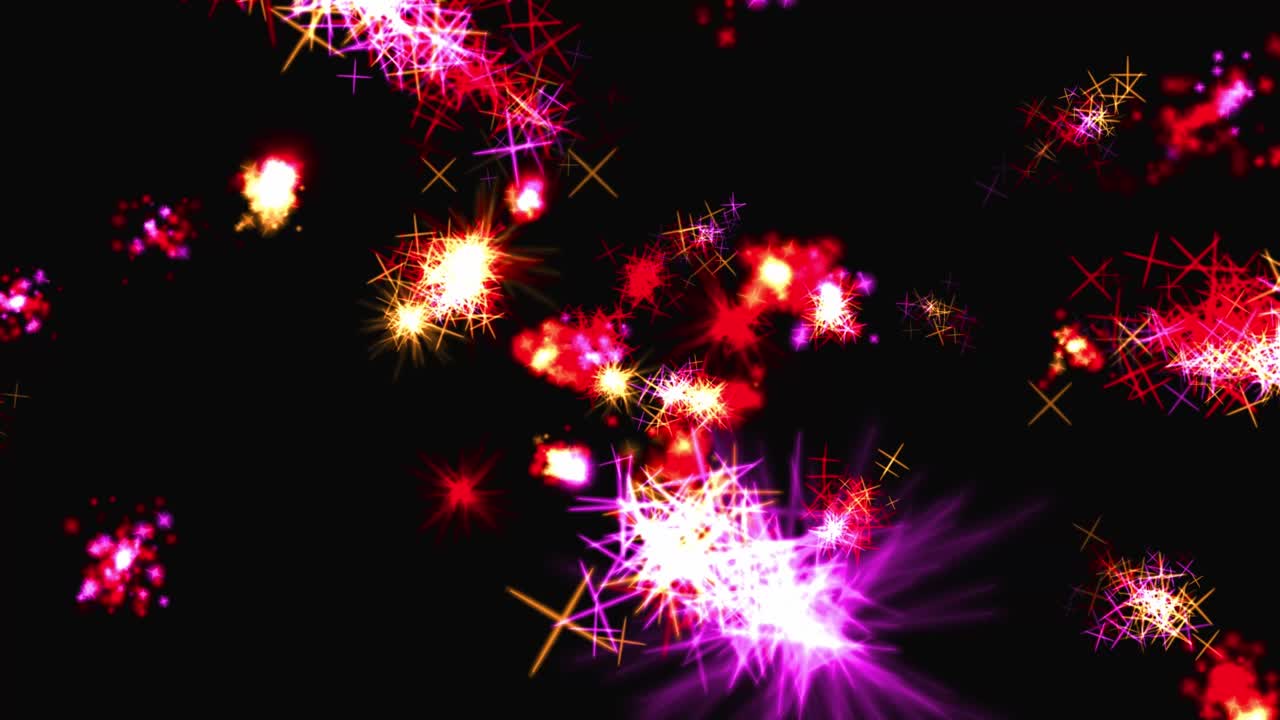 반이는 별 입자 애니메이션 모션 그래픽