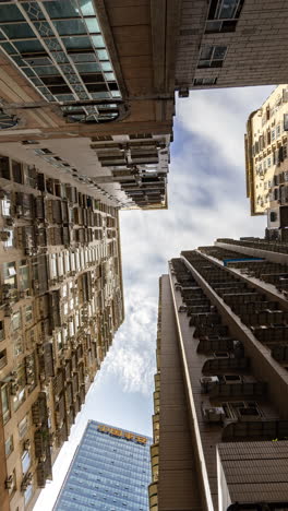 timelapse of chongqing street scene from a high vantage point in vertical