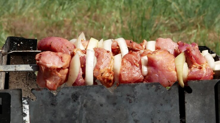 Daging barbekyu lezat 4k