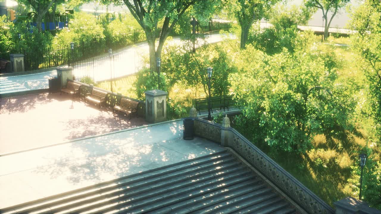 도시 에 있는 평화로운 공원