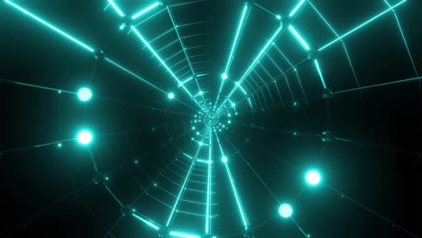neon glowing tunnel
