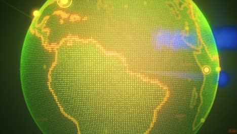globo terrestre con palabras de negocio bucle