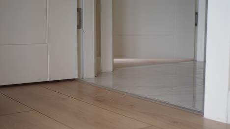 persona caminando a través de una puerta