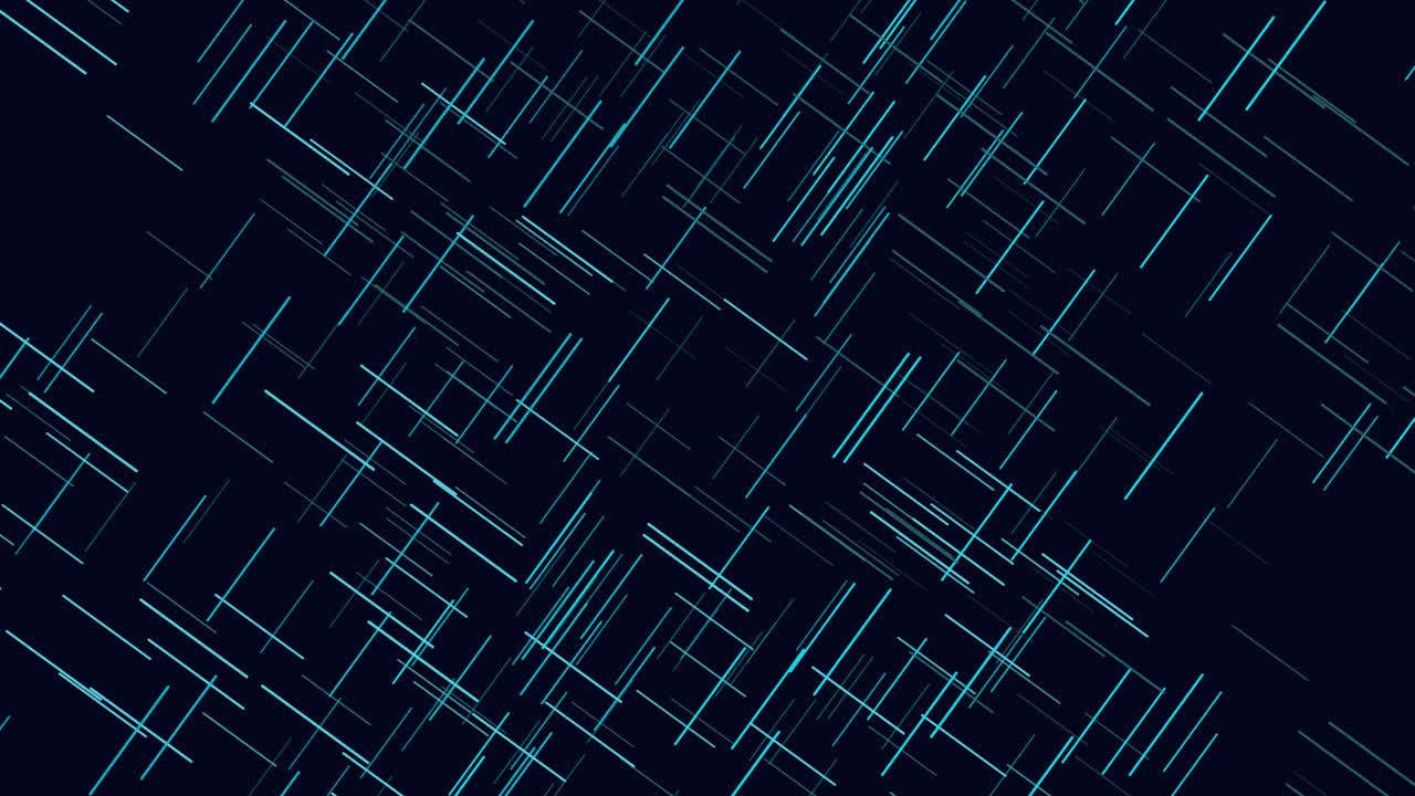 Digital neon lines in rows on black gradient
