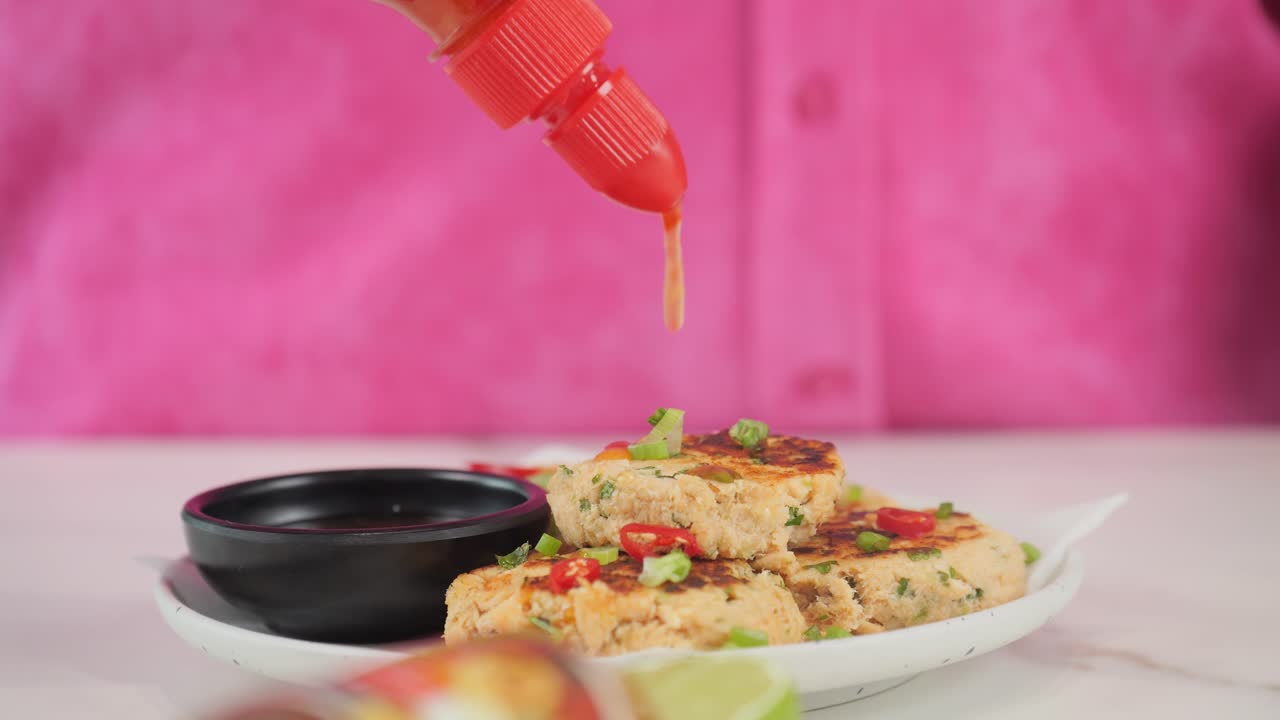 크랩 케이크에 최종 터치, 이슬비 소스