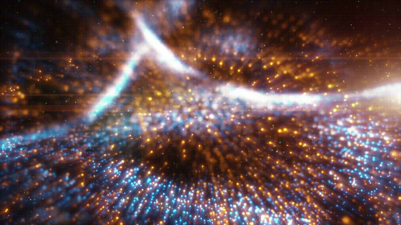 partículas digitales abstractas fondo de iluminación de onda