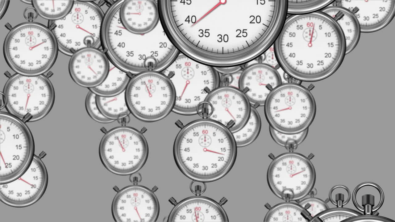 Stopwatches falling