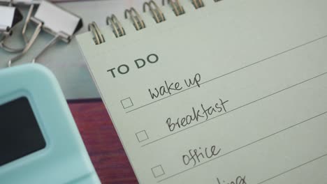 Checking Off Tasks on a To-Do List