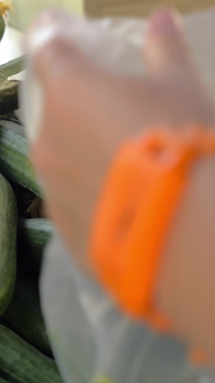Fresh Cucumbers at the Market