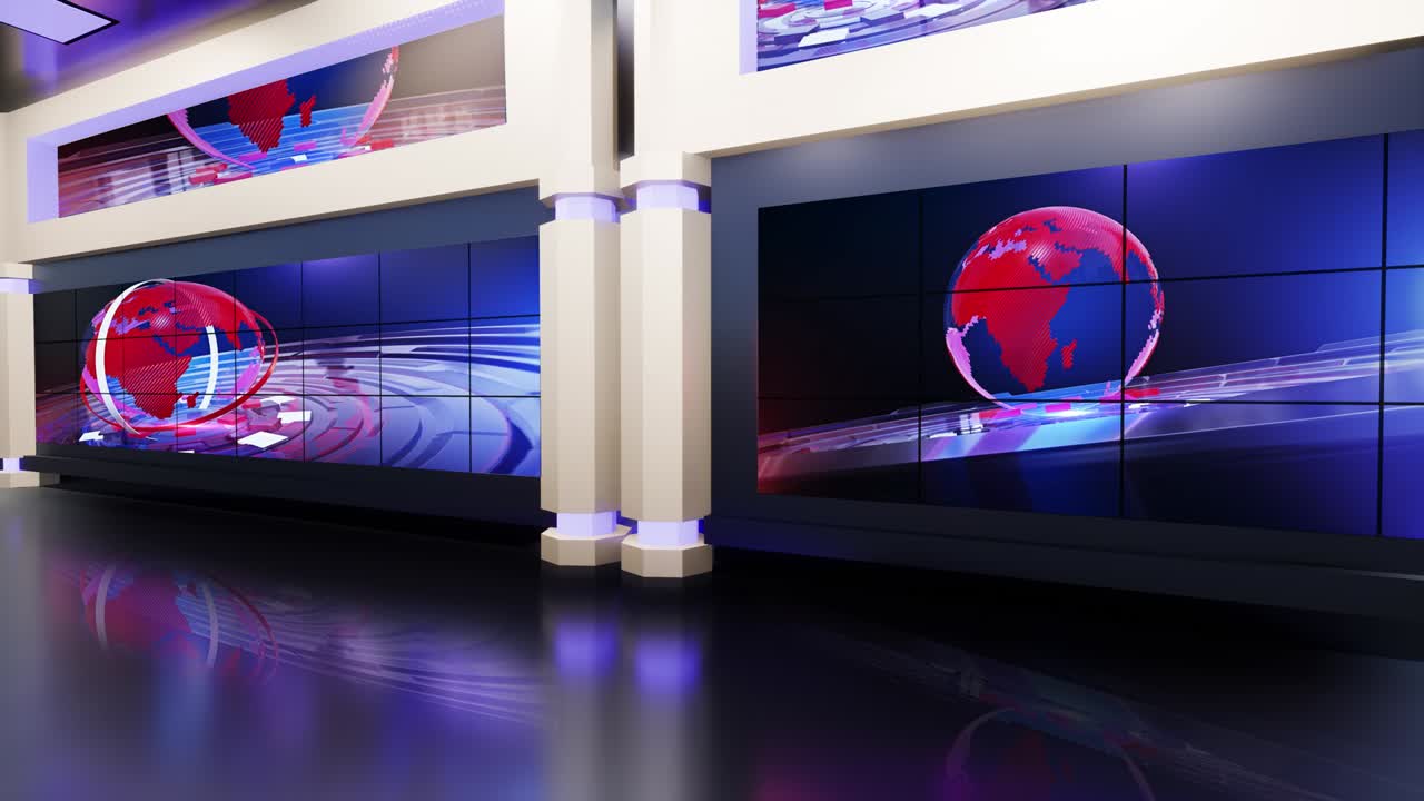 Noticias del estudio de televisión virtual 3D