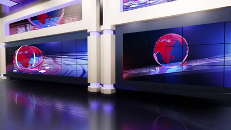 3d virtual tv studio news