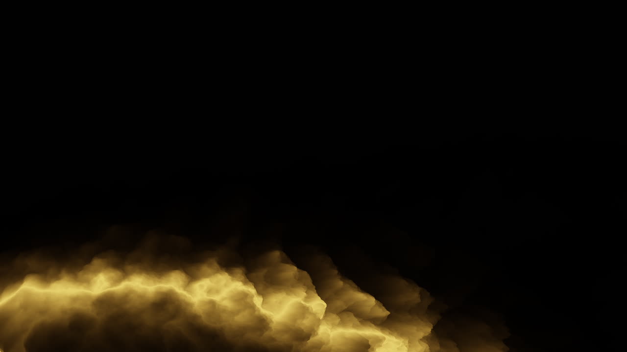 황금색 선이 신비로운 검은 캔버스에 반인다.