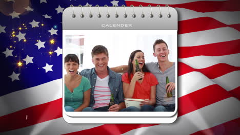 independence day montage with calendar introduction