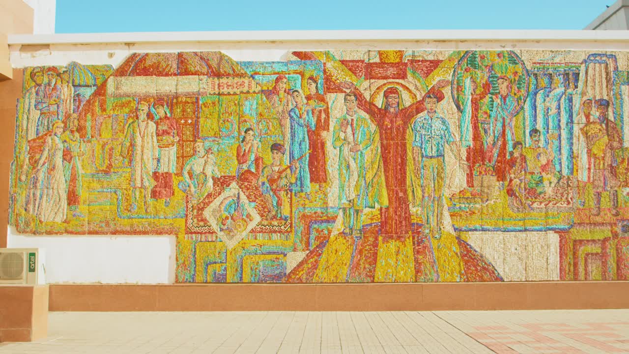 Nukus mosaic in Karakalpakstan Uzbekistan 2 of 3