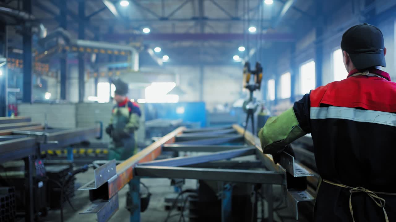 Industrial Metalwork and Welding in a Factory