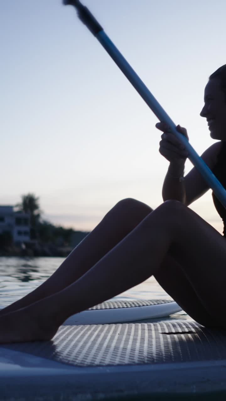 People enjoying a rowing trip