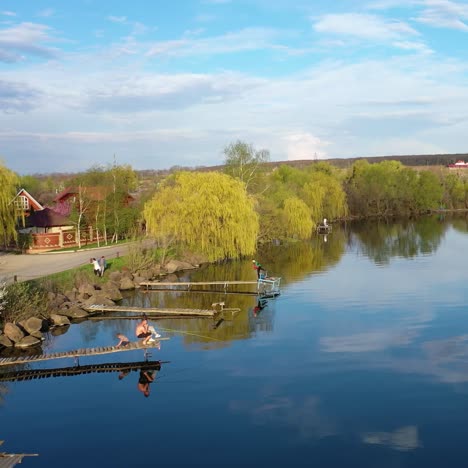 beautiful landscape, aerial drone shot