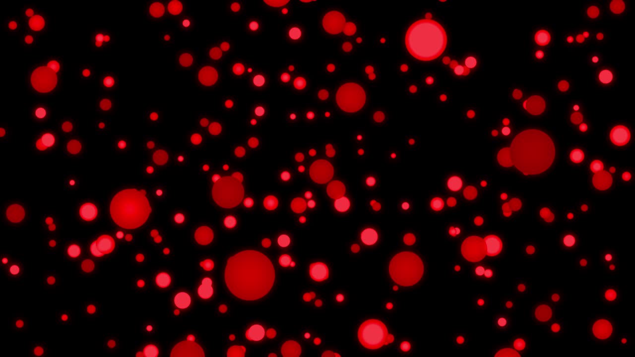 중간 크기의 점 공이 움직이는 애니메이션 모션 그래픽