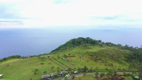 beautiful scenery at caningag mountain park in pintuyan, southern leyte, philippines