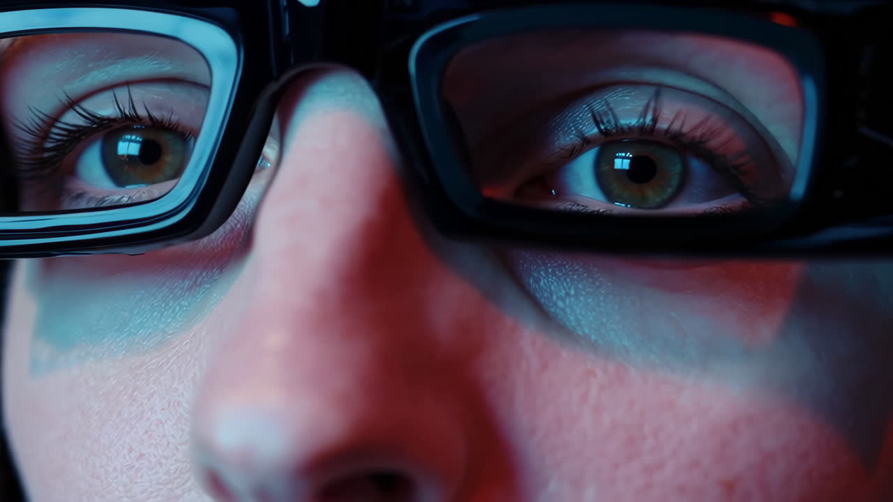 Person Wearing VR Glasses