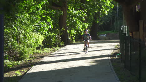 kid ride on a bike