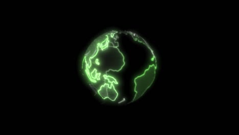 a green digital globe showcases a vibrant earth intertwined with technology, symbolizing sustainability and innovation, emphasizing eco-friendly solutions for a thriving planet.