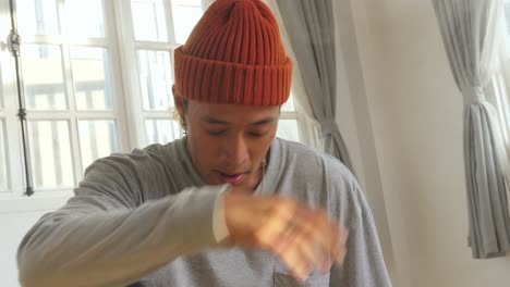 Male Dancer Take A Break, Video In 4K 50Fps