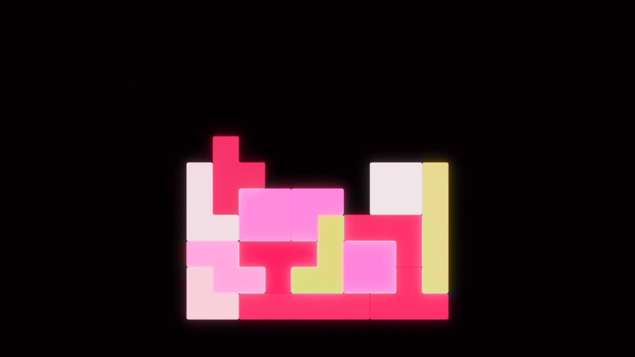 Colorful Tetris-like Puzzle Game Screen