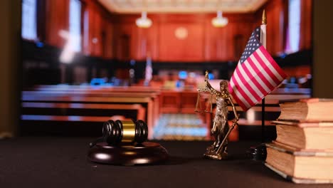 video composition depicting judicial symbols in the context of a courtroom video composition depicting judicial symbols in the context of a courtroom