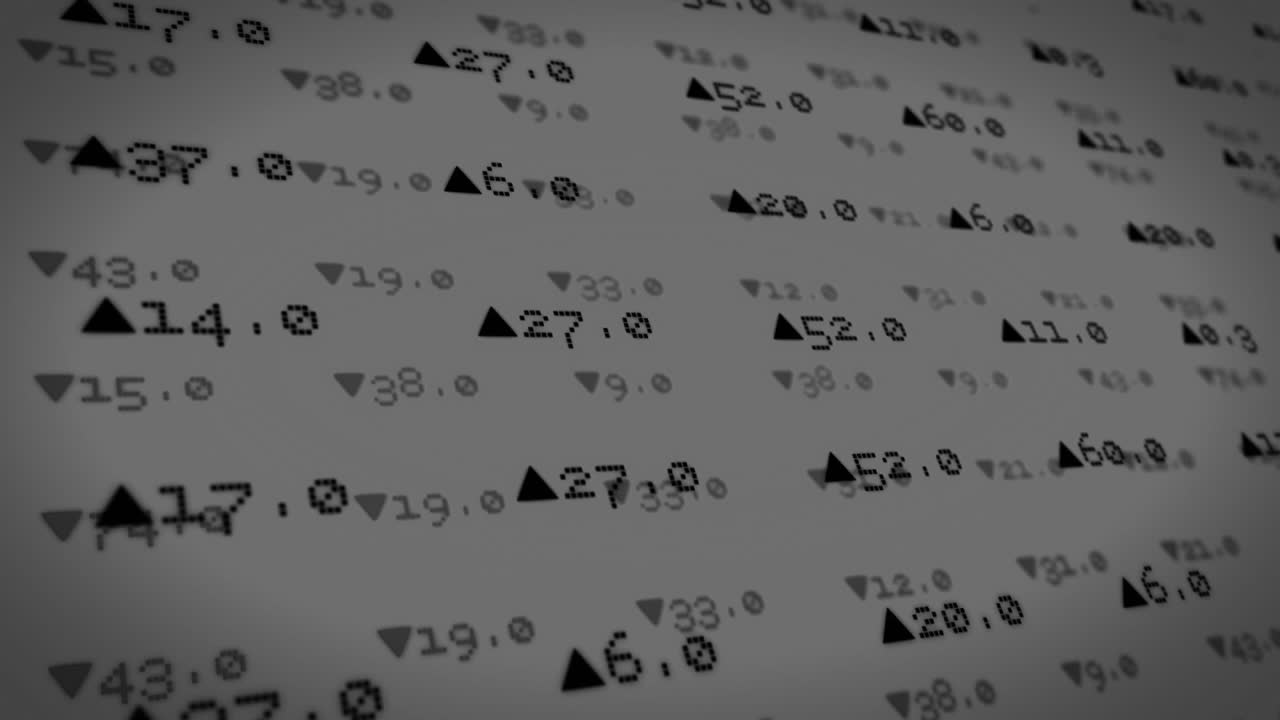 serie de números codificados