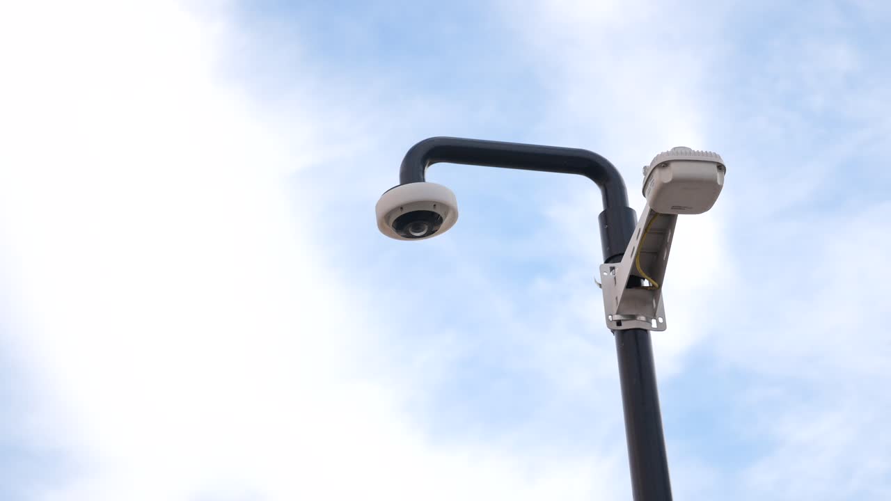 Security Camera on a Pole