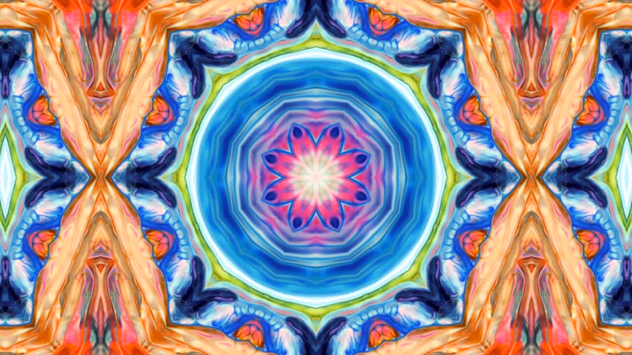 movimiento de fondo de kaleidoscopio abstractamente colorido