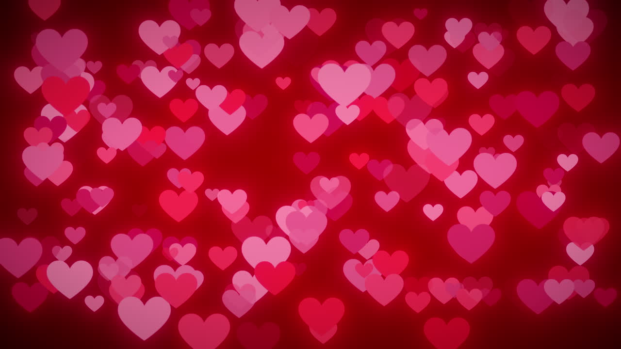 fondo de gradiente abstracto con forma de corazón rojo que fluye - inf