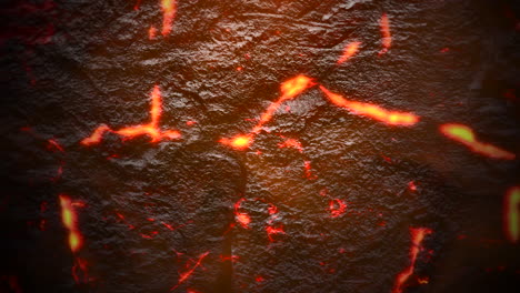 Cinematic-theme-with-red-hot-lava-and-motion-camera-on-dark-background