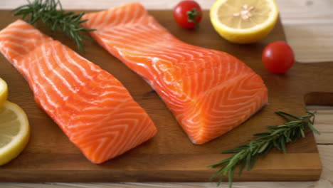 fresh-salmon-raw-on-wood-board