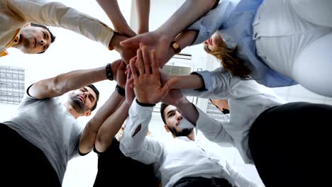 people supporting each other at group psychotherapy session