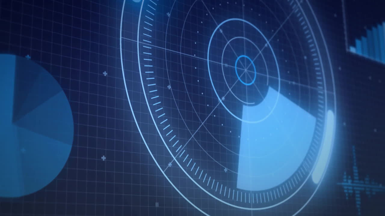 검은 바탕에 스 ⁇  스캐닝과 함께 데이터 처리의 애니메이션