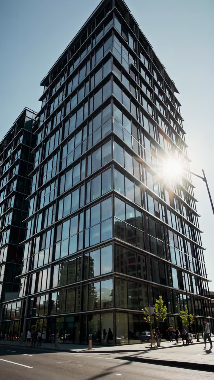 Edificio de oficinas moderno en la ciudad