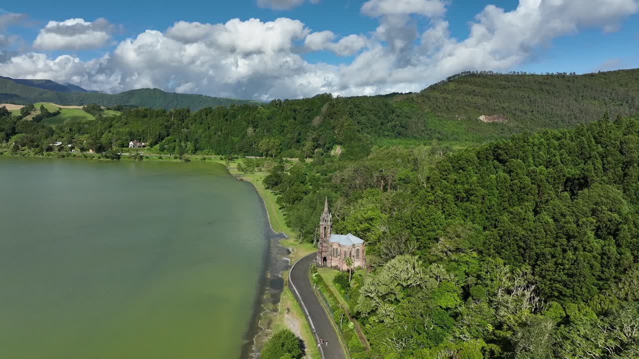 Church Of Our Lady Of The Victories At Lagoa das Furnas On The Azorean Island Of S&atilde;o Miguel In Portugal